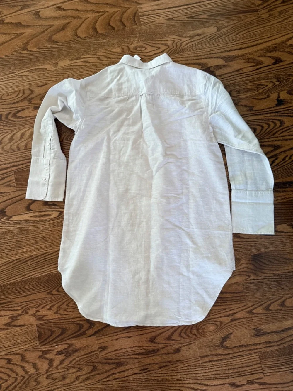 New J. Crew Relaxed-Fit Beach Shirt in Linen-Cotton Blend Sheer Flax Size Medium
